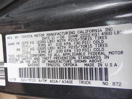 2009 Toyota Tacoma Gray Extended Cab 2.7L AT 2WD #Z22121